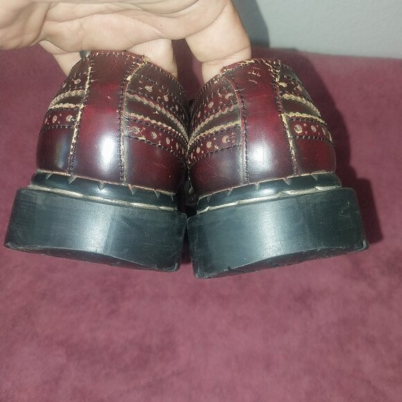 GRIPFAST STEEL TOE OXFORD BROWN LEATHER SHOES SZ 5 UK 35 - Picture 11 of 16